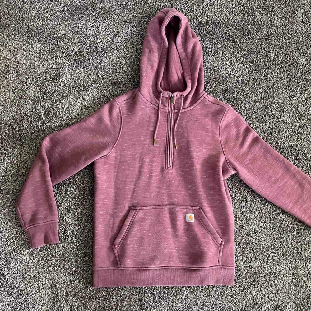 Carhartt Women's Pink 1/2 Zip Hoodie